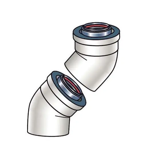 Rinnai 224250 45 Deg Bend (2 Pieces)