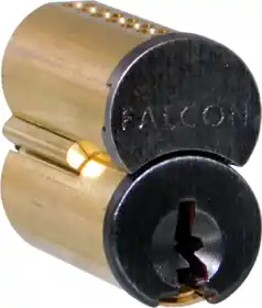 FALCON LOCK CB847-J613 Small Format Interchangeable Core 7 Pin Uncombinated Best Prep J Keyway