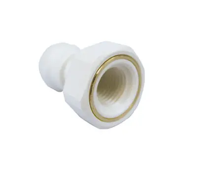 John Guest PP450822WP 1/4 in. Push-Fit x NPTF Polypropylene Adapter