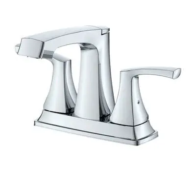 COMPASS 192-6401 Cardania 2-Handle Bathroom Faucet with Brass Pop-Up