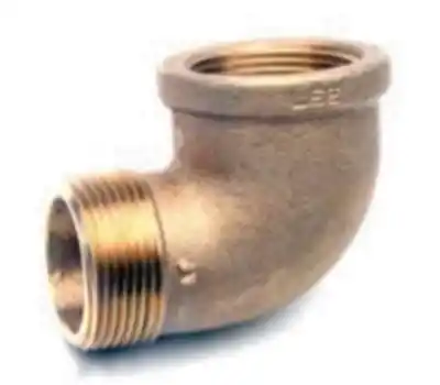 Matco-Norca B-ST9003LF 1/2 in. Female x Male Brass 90-Degree Street Elbow Lead Free