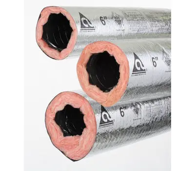 ATCO RUBBER 13002412 12X25' R4.2 Silver Polyester Flexible Air Duct