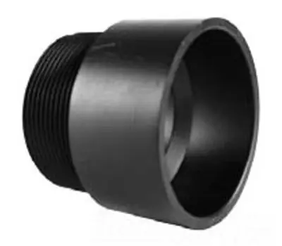 CHARLOTTE PIPE ABS001091000 2 in. Male x Hub ABS DWV Adapter