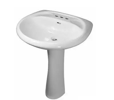 Sunbelt Marketing H49212 WHT LAV PEDESTAL BASE 26 in. Vitreous China Pedestal