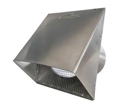 Builders Best 111122 8 in. 26 Gauge Aluminum Vent Hood with Screen