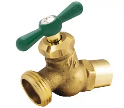 Legend Valve 107-223NL 3/4 in. Fitting x 1/2 in. Sweat Brass No-Kink Hose Bibb Lead Free