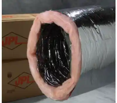 J P LAMBORN MHP-25R818 18 in. x 25 ft. R8 Silver Polyester Flexible Air Duct