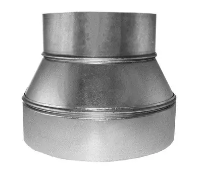 Southwark Metal 6664 6 x 4 in. S-End Crimp Steel 3-Piece Reducer