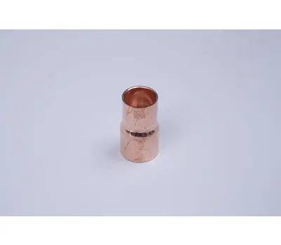 NDL Industries N-1050 1 x 5/8 in. Sweat (1-1/8 x 3/4 in. OD) Wrot Copper Reducing Coupling with Stop