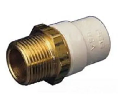 CHARLOTTE PIPE CTS 02112B 1000 1 in. CPVC x Brass Male Adapter