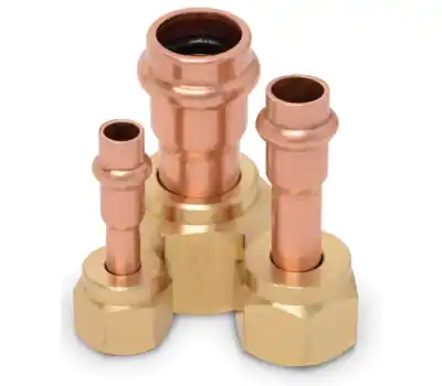 Parker Hannifin MZK-F10-HNBR ZoomLock Max 5/8 in. Copper Refrigerant SAE Flare Adapter