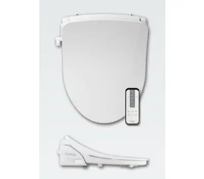 CHURCH 7FB1780NL390 Renew Plus Elongated Toilet Seat with Night Light Cotton White