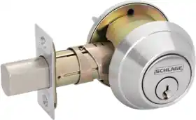 Schlage Lock B663-P6-626 Classroom Deadbolt Single Cylinder Grade 1