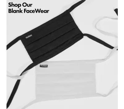 Tultex FM19 100% Cotton Face Mask One Size Black