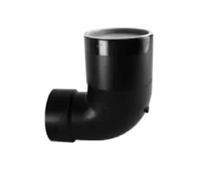 CHARLOTTE PIPE ABS00330X0600 3 in. Hub x 4 in. Spigot ABS Reducing Closet Bend with Test Cap
