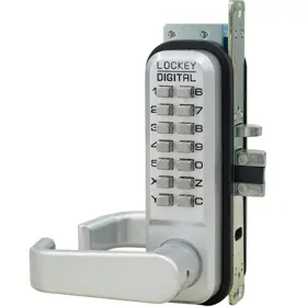 LOCKEY USA 2985MG DC Double Combination Mechanical Keyless Narrow Stile Lever Lock