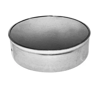 Southwark Metal 556NHNC 6 in. Galvanized 28 Gauge Steel Tee Cap