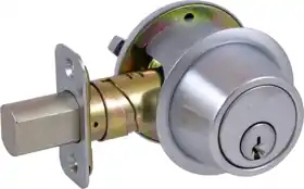 Schlage Lock B560-P6-626 KA4 C123 Deadbolt Single Cylinder Keyed 6-Pin Adjustable Backset Grade 2