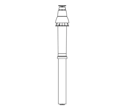 VIESSMANN 7664152 60/100 mm Vertical Flue Termination