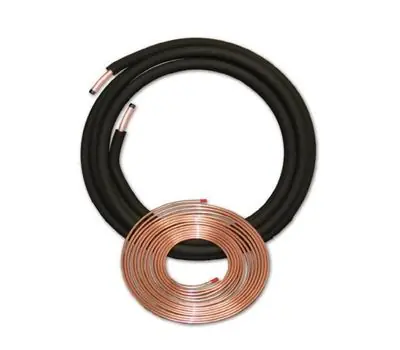 JMF COMPANY DL06101650X Copper Mini-Split Line Set without Flare Nut 3/8 x 5/8 inches 50 ft Insulation
