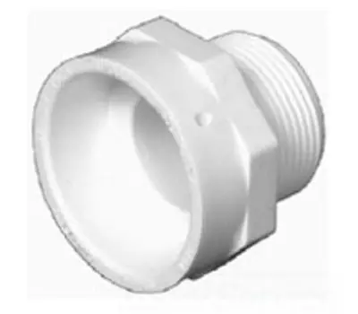 CHARLOTTE PIPE PVC001091000 PVC109 1-1/2 in. Male x Hub DWV Adapter