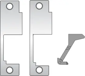HES 851M-630 Faceplate 4-7/8in x 1-1/4in for Sargent 8100 8200 9200 Mortise Locks