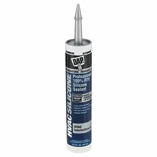 DAP 08012 High Temperature 100% RTV Silicone Sealant, Aluminum, 10.3 fl. oz. Cartridge
