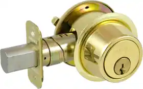 Schlage Lock B560-P6-605 KA4 C Single Cylinder Deadbolt Bright Brass