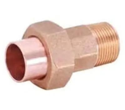 MATCO-NORCA CUN04M 3/4 in. Sweat x Male Cast Brass Union Adapter