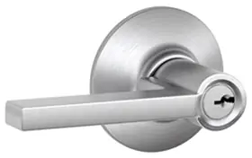 Schlage Lock F170-LAT-619 Dummy Latitude Lever Grade 2 Satin Nickel