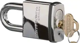 SCHLAGE LOCK KS21D1200 Chrome Padlock Power 1-1/2 Inch Shackle