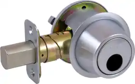 Schlage Lock B560-L-626 Deadbolt Single Cylinder Less Cylinder Triple Option Adjustable Backset