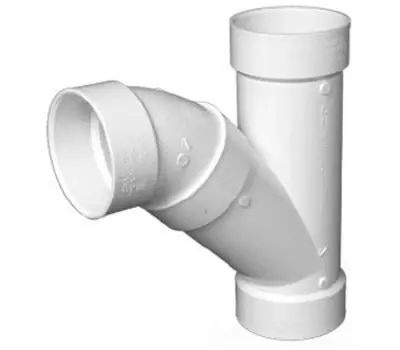 CHARLOTTE PIPE PVC005031000 6 in. 2-Piece PVC Combination Wye