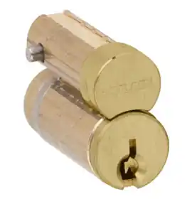 Schlage Lock 23-030S123606 Full Size Interchangeable Core Everest S123 Keyway 1-Bit 606/US4 Satin Brass