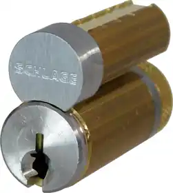 SCHLAGE LOCK 23-030EF626 Full Size Interchangeable Core EF Keyway 1-Bit 626/US26D Satin Chrome