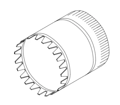 Crown Products 26114 14 In. 30 Gauge Galvanized Steel Starting Collar