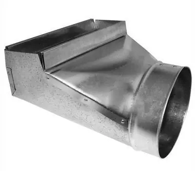 Southwark Metal 10203127 3-1/4 x 12 x 7 in. Galvanized 30 Gauge Steel 90-Degree Stack Boot