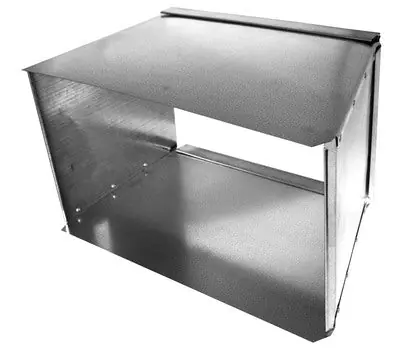 Southwark Metal 171210 12 x 10 to 10 x 10 in. 28 Gauge G40 Galvanized Steel Trunk Reducer