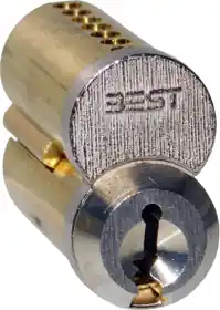 BEST ACCESS 1CB7B1-1-626 Peaks 7-Pin Uncombinated Core (SFIC) B1 Keyway Satin Chrome