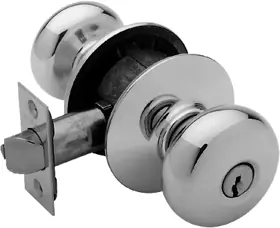 Schlage Lock F51A-PLY-626 Entry Plymouth Knob Grade 2 Adjustable Backset
