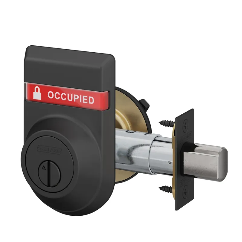 Schlage Lock B572-622 OS-OCC Occupancy Indicator Coin Turn x T-Turn Deadbolt Outside Occupied Vacant