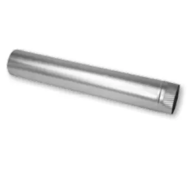 GRAY METAL SOUTH 6-28-301 6 in. x 5 ft. Snaplock Galvanized 28 Gauge Steel Round Pipe