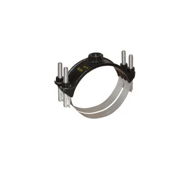 FORD METER BOX FCD202 10 in. AWWA/CC Taper Threaded x 2 in. AWWA/CC Taper Threaded Ductile Iron Dual Band Service Saddle