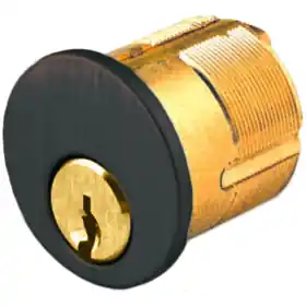 SARGENT 41-LA-10BE Mortise Cylinder 1-1/8in LA Keyway 6-Pin