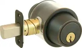 SCHLAGE LOCK B562-P6-643E KA4 C Deadbolt Double Cylinder Keyed 6-Pin Adjustable Backset Grade 2