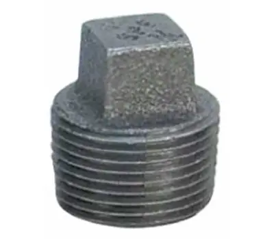 Anvil 0818902611 2-1/2 in Black Malleable Iron Square Head Plug