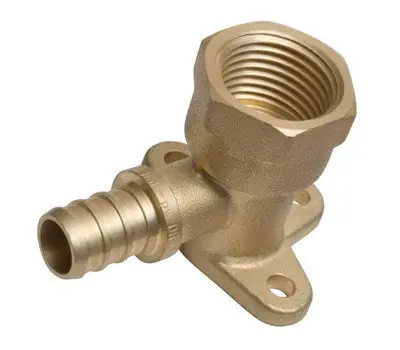 NIBCO NP281212 1/2 in. PEX Barb x FIP Brass 90-degree Drop Ear Elbow