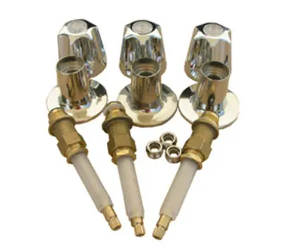 LARSEN SUPPLY COMPANY Jan-51 Verve 3-Valve Tub and Shower Trim with Stems