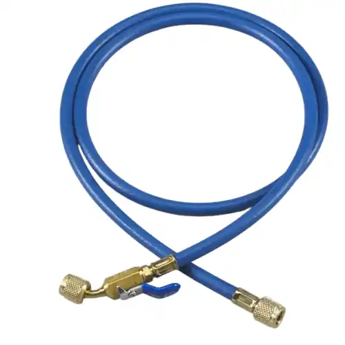 Ritchie Engineering 29260 Blue Charging Hose with Compact Ball Valve End