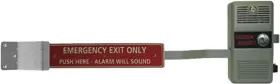 Detex ECL-600 Fire Rated Exit Alarm Long Push Paddle Type Deadbolt Exit Device